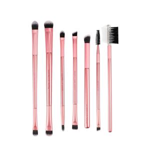 China Professional 7pcs Eyeshadow Makeup Brush Set Aluminum Ferrule wholesale