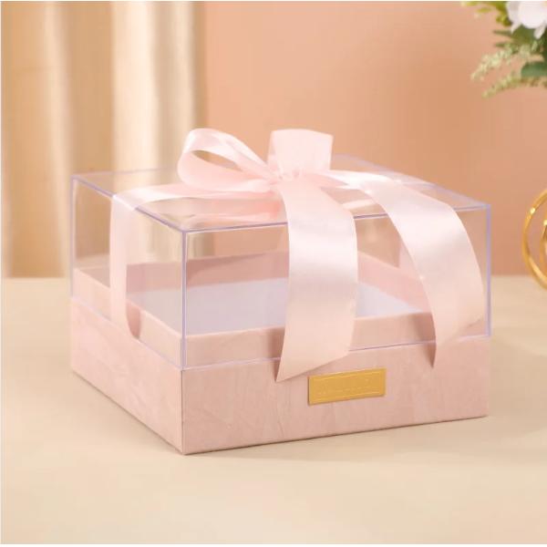 Paper Gift Packing Box for Candle Custom Logo Luxury Transparent Acrylic Storage Box
