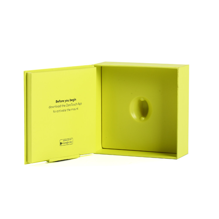 Custom Matt Luxury Book Shape Product Package Box With Inner Bracket And Hanging Hole