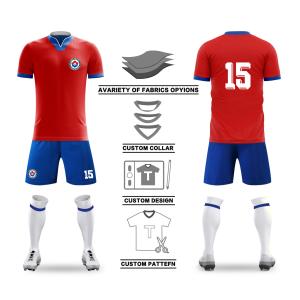China Breathable Custom Team Jersey Durable Moisture Wicking Football Team Jersey wholesale