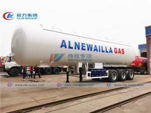 China FUWA Axle 25T 54000L LPG Tanker Trailer With Sun Shelter wholesale