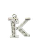 Sparkling ABCDEFGHIJK;MNOPQRSTUVWXYZ Alphabet Necklace in 925 Silver with Zircon