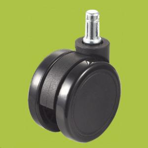 China black ring stem swivel office furniture casters PA PVC bear 35kg wholesale