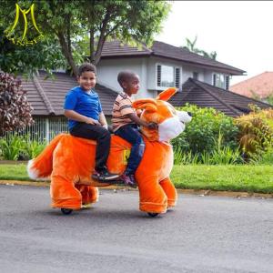 China Hansel entertainment stuffed animal moving electric ride on furry animal rides wholesale
