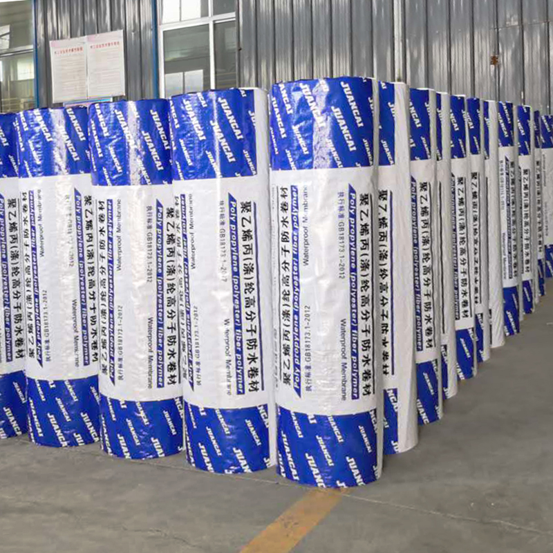 Grey Polyethylene Polypropylene Fiber Composite Waterproof Membrane For Projects