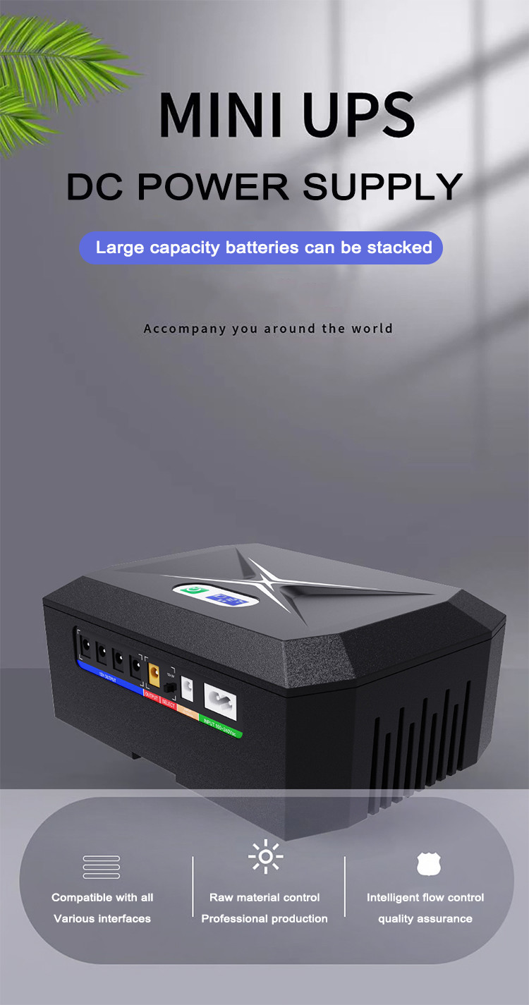 Mini Portable Ups DC Smart Mini Ups 60w 20800mah For Laptop Camera Router