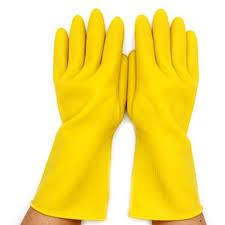China Yellow Petroleum Resistant Gloves High Elasticity Smooth Interior Treatment wholesale