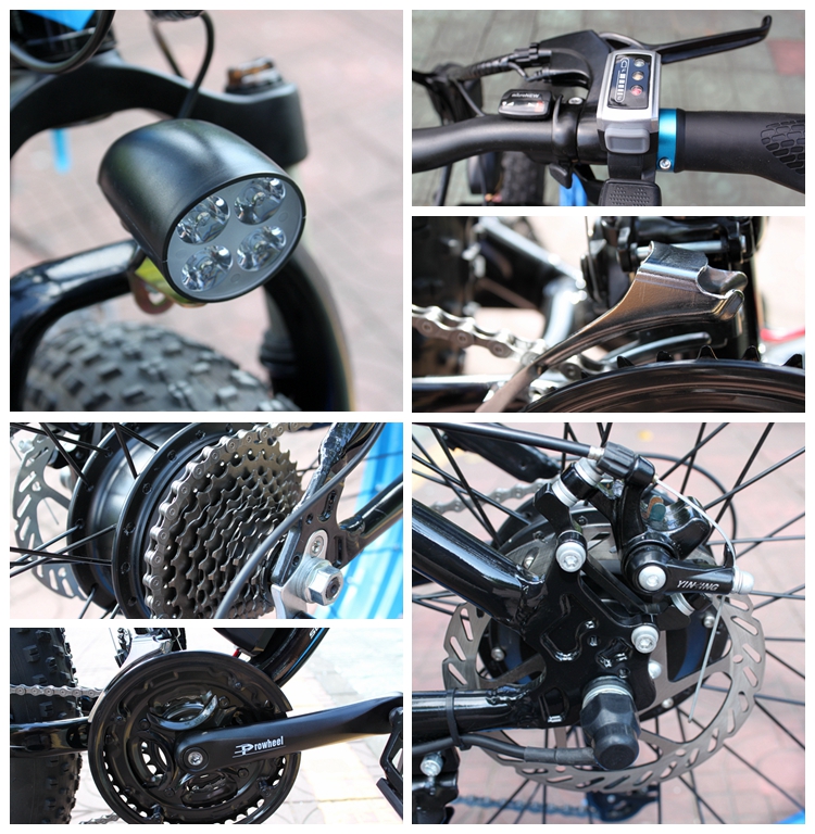 26 Inch Fat Tire Electric Bike , Electric Assist Bicycle Less Laborious