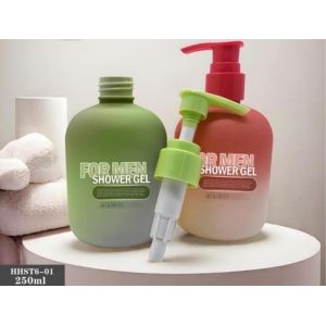 China Customized Plastic Bottles 250ml PE Bottle With Pump wholesale