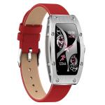Fashionable Red Strap RTL8762CK Ladies Smart Bracelet IP68 Waterproof