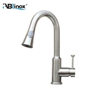 China SUS304 Lever Pullout Kitchen Spray Faucet Adjustable Height wholesale