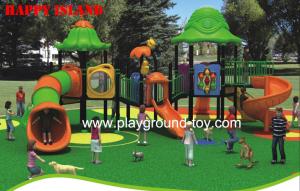 China Kids Playground Equipment , Park Entertainment Machine Red Blue wholesale