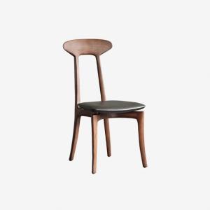 China High End Solid Wood Dining Chairs , Black Leather Upholstered Chair wholesale
