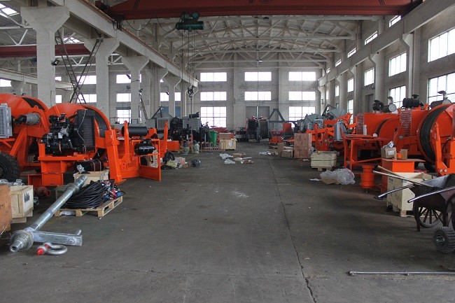 Overhead Line Hydraulic Tension Machine Max Continuous Pull 2x40kN
