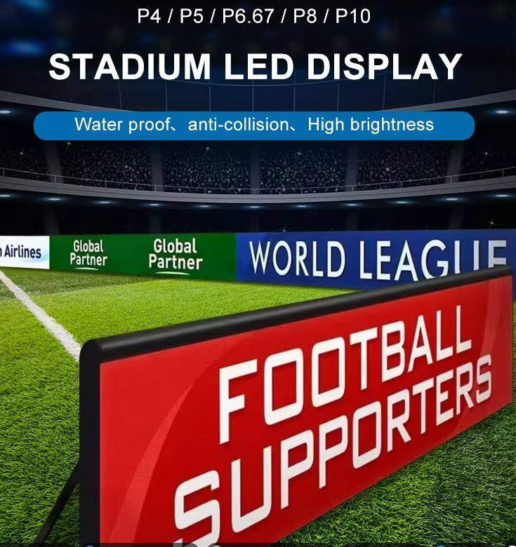 Outdoor Stadium LED Display Screen IP65 Standard 960x960mm Cabinet