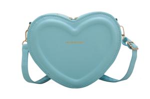 China Women Heart Shape Small Leather Crossbody Bag With Shoulder Strap wholesale