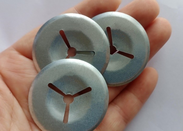 32mm Galvanized Steel Square Self Locking Washer For Insulation Pins