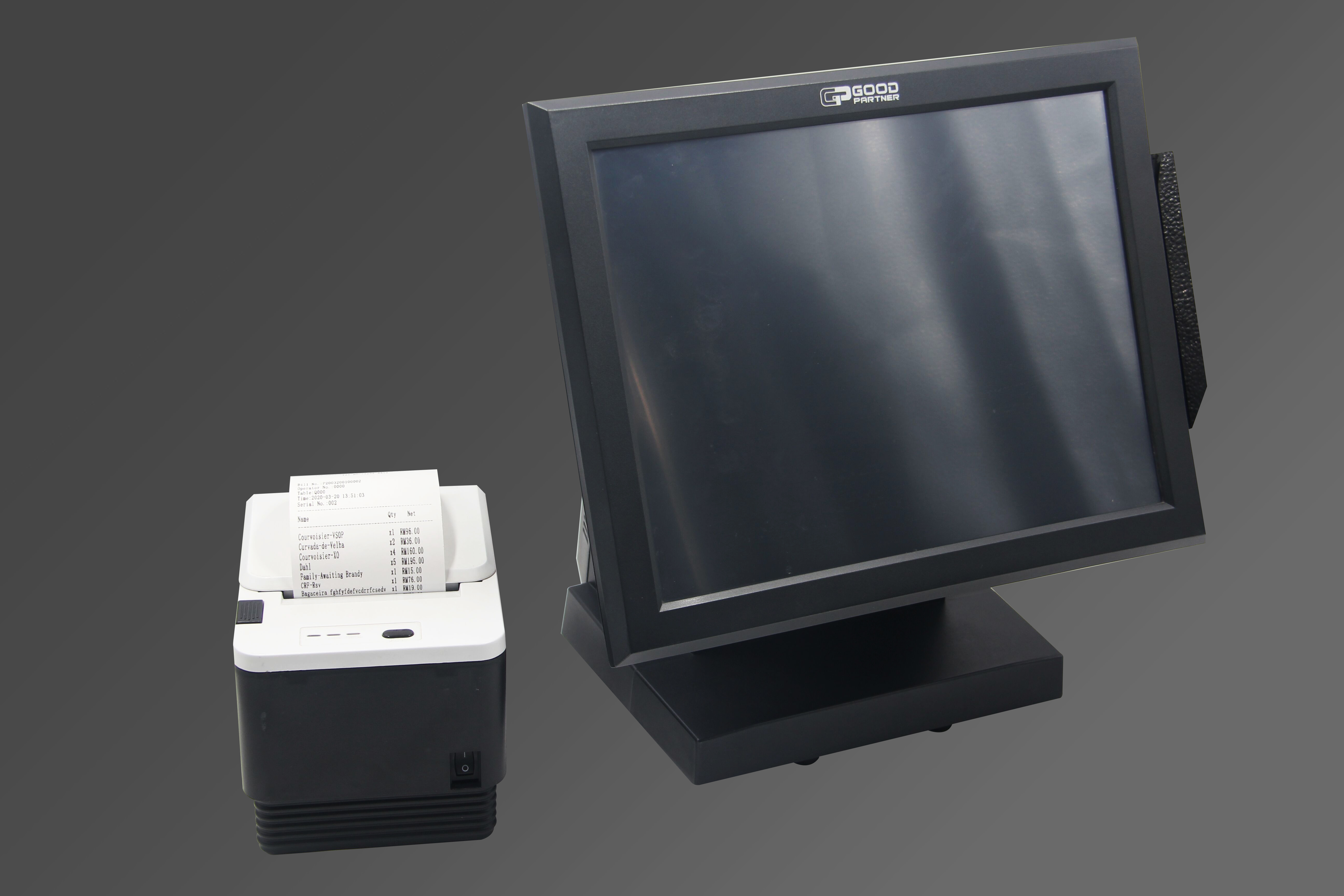 LED/VFD/12inch Customer Display Android POS Cashier Machine for Milk Tea Catering Orders
