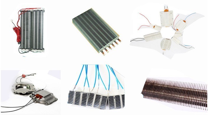Clothes Dryer Stainless Steel Color PTC Heating Element With Terminals Customized