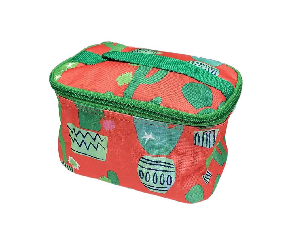 Pretty Eco Friendly Toiletry Bag Custom Printed Trendy Recycled Portable Lightweight