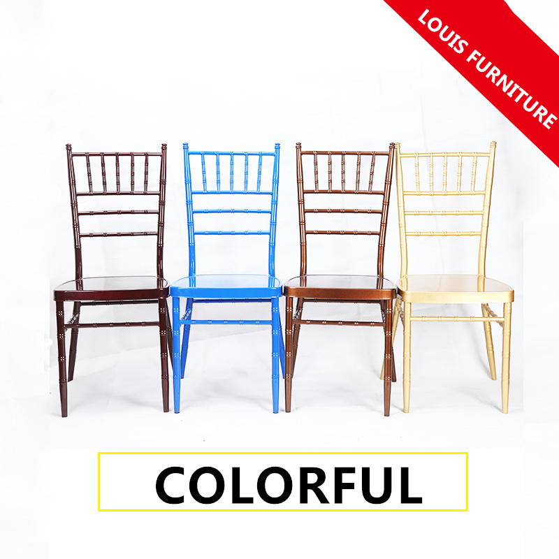 Luxury Plastic Stackable Chairs Northern Europe Style For Outdoor Wedding