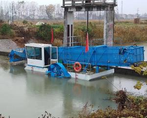 China 70kw Power Aquatic Weed Harvester To Collect Water Plants On Water wholesale