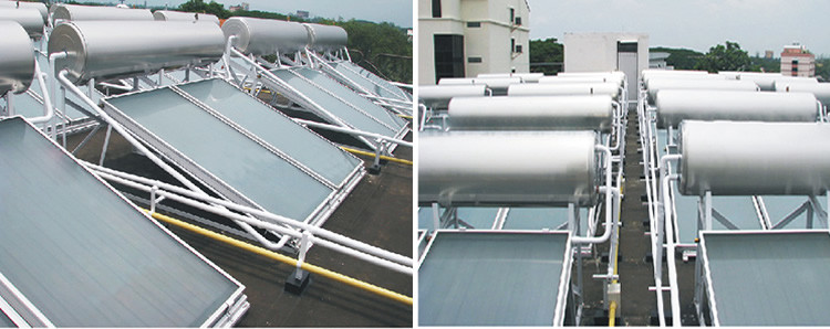 Automatic Flat Plate Solar Water Heater Directed Thermosyphon Circulation Type