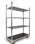display 500KG Plant Trolley On Wheels , ISO Flower Rack Outdoor