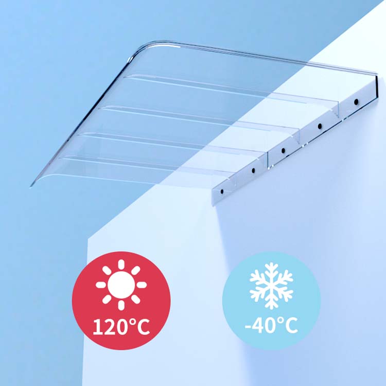 Modern Polycarbonate Awning Sheet Sun Shade Canopy Customized