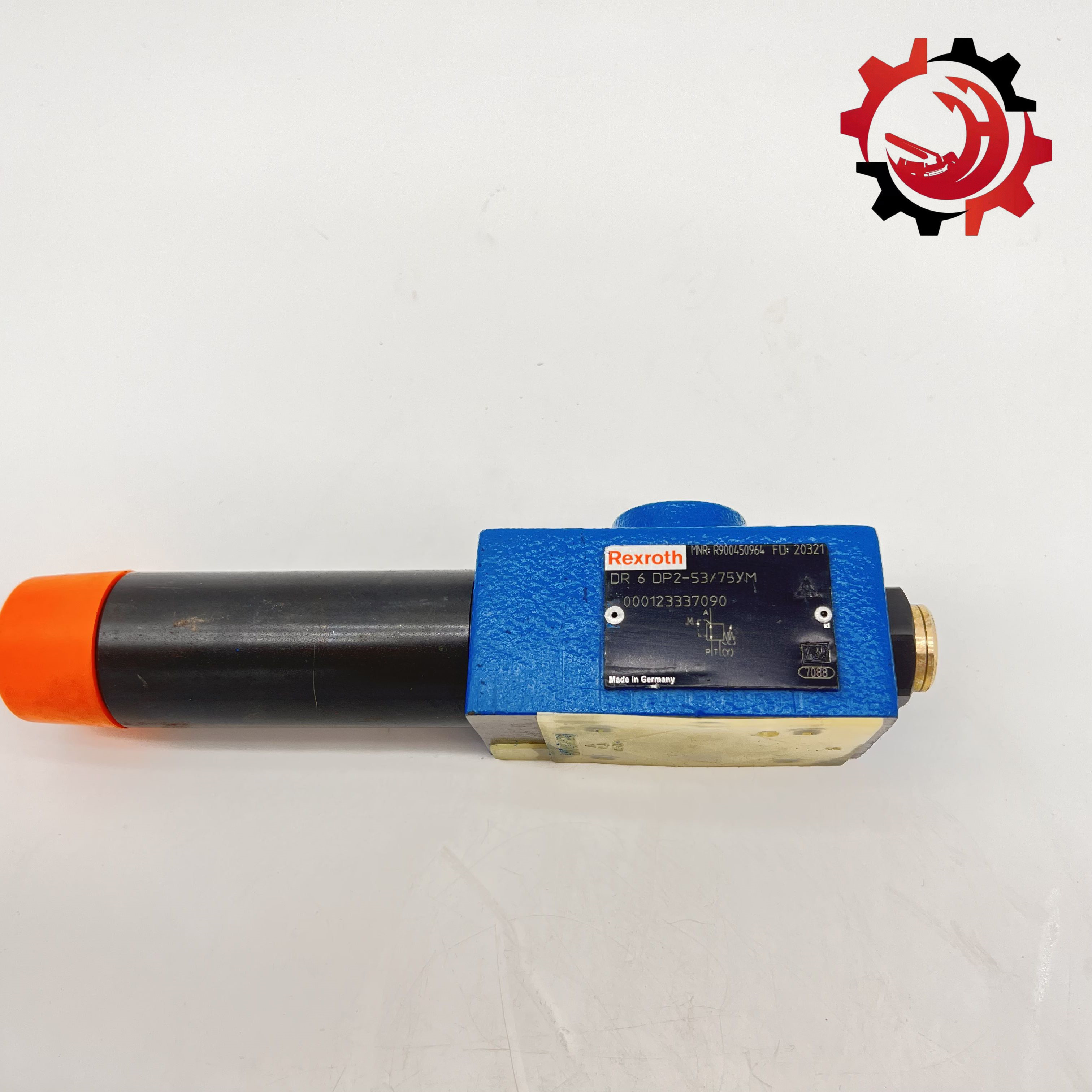 R900450964 DR 6 DP2-53-75YM Original Rexroth Direct Acting Reducing Valve With Blue Color