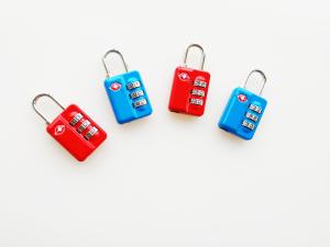 China 64.9g TSA Combination Padlock 3 Number TSA Travel Padlock For Handle Luggage wholesale