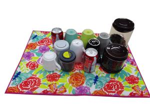 China 250gsm Kitchen Counter Microfiber Dish Drying Mat For Dishes Cups Bottles wholesale