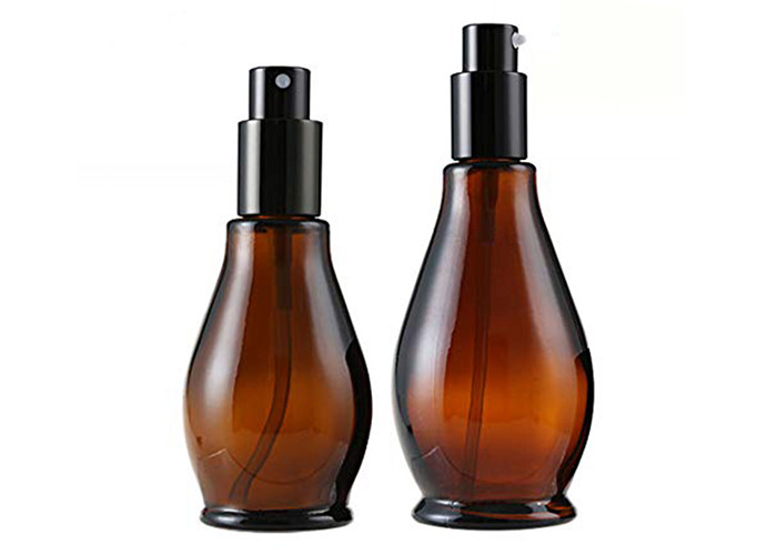 30ml Glass Cosmetic Bottles Hot Stamping HS Code 70109090 With Sprayer Pump