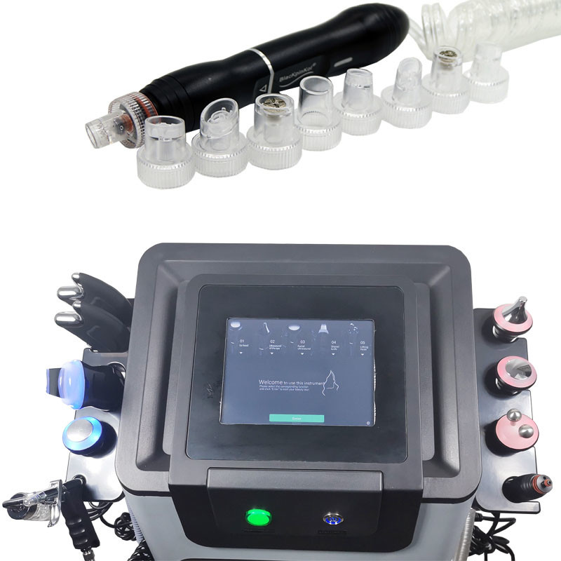 Facial H2O2 Bubble Hydrogen Oxygen Spray Remove Blackheads Reduce Eye Wrinkles 8 In 1 Machine