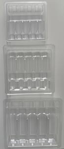 China 1ml 2ml 5ml 10ml PET Water Injection Ampoule Packaging Tray Vacuum Forming Packaging Tray Customized wholesale