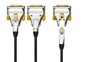 China 1080P 60HZ Shielding Braid OM3 100M 4K DVI Cable 1080p Male To Male 250W wholesale