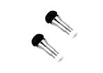 Tubeless Snap In Tire Valve TR413AC Aluminum Chrome Sleeve 209KPH 130MPH