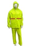 Motorbikes Rider Fluorescent Rain Suit OEM Fluorescent Rain Gear