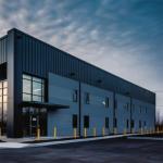 Customized Prefabricated Steel Office Building With KFC Door/ Steel Door/ PVC