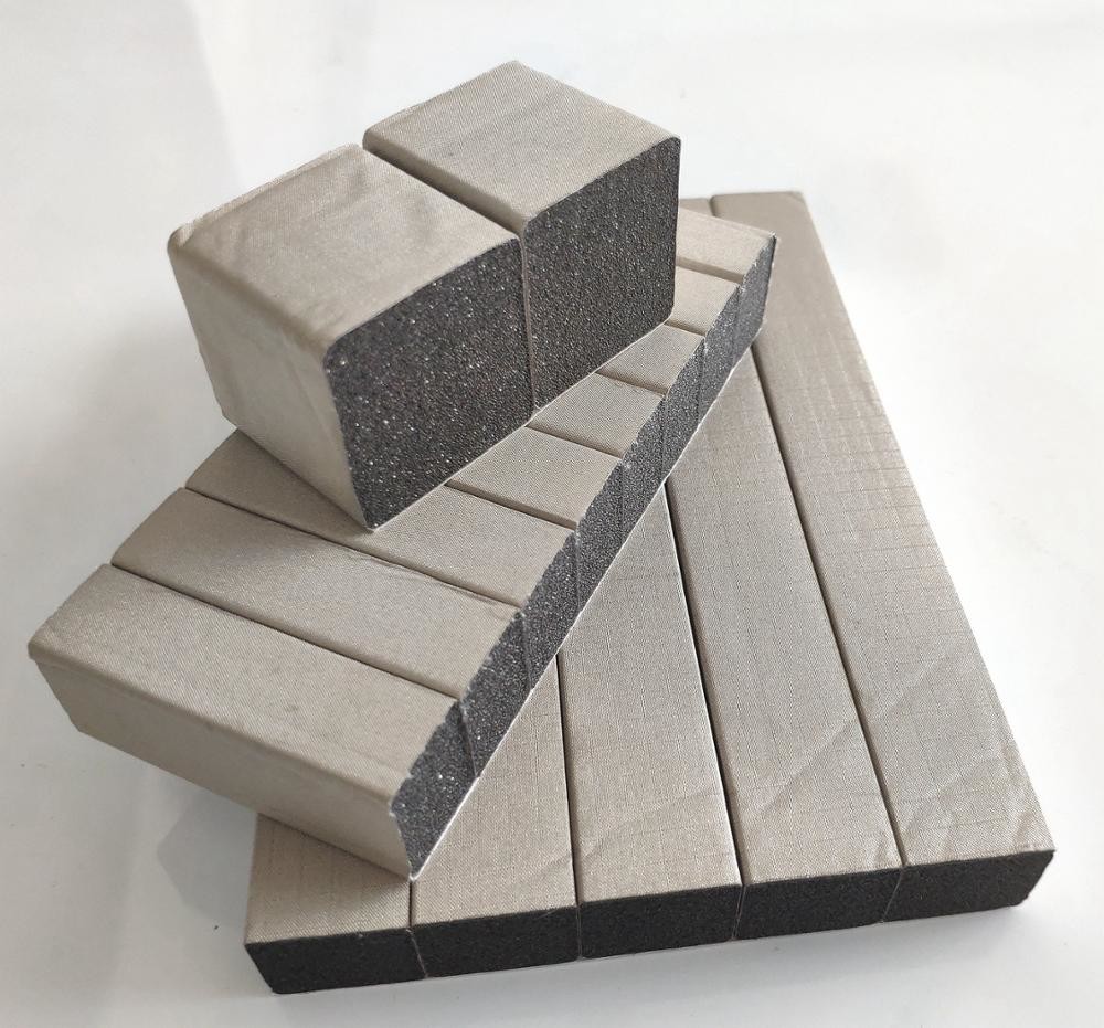 Great Conductivity Emi Gasket Square Shape Foam With Fabric Wrapped