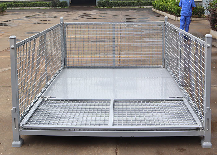 Corrosion Resistant Steel Empty Stackable Stillages For Forklift Transportation