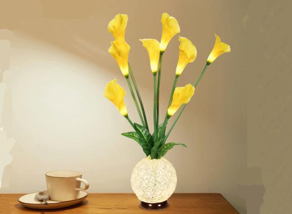 Calla lily vase light hotel small night light indoor living room bedroom