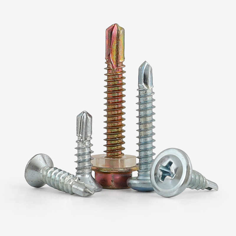 Corrosion Resistant Self Drilling Screw Sharp Point Hex Head Wood Screws Grade 10.9