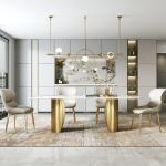 Luxury Marble Square Dining Table, Used For Wedding Invitations