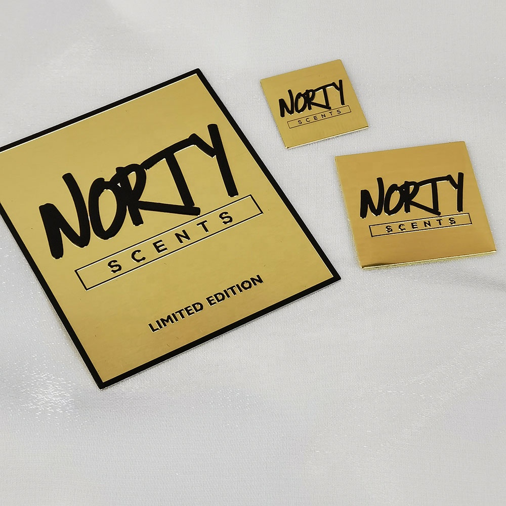 Nickel Metal 3d Self-adhesive Labels With Metal Logo, for Perfume Bottles