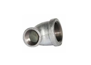China Malleable Iron 45 Degree Pipe Elbow , Water Pipe Street Elbow High Tenacity wholesale