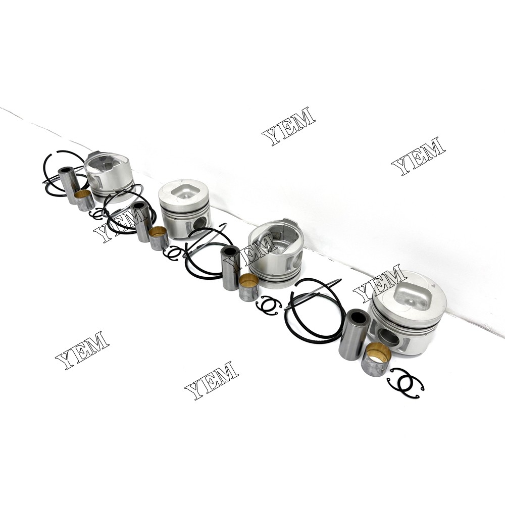 For Isuzu 4BE1 Piston With Rings Engineering Machinery Spare Parts