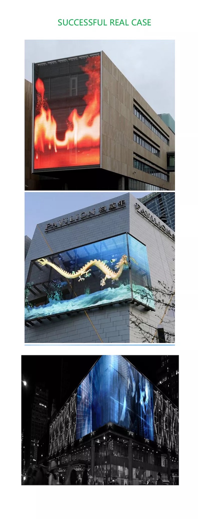 1000x1000mm Outdoor Transparent LED Screen Outside DIP346 Curtain 1