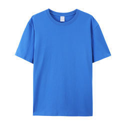 Summer Cotton Mens T-Shirt Short-Sleeve Man T Shirt Short Sleeve Pure Color S
