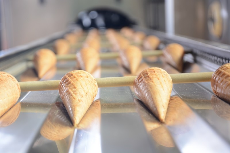Eco - Friendly Accessories for cone Production Line For 400 Standard Cones / Hour